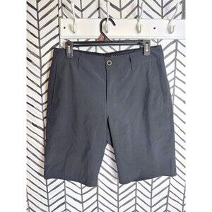 RSQ Black Mid Length Hybrid Above Knee Back Zipper Pocket Men’s Shorts 29 W 6001